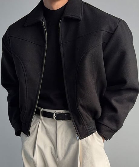 stand collar blouson /2color　NL2342