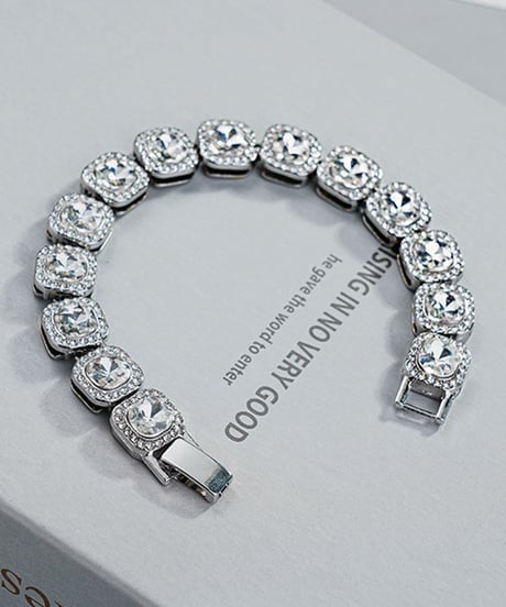 classic crystal cushion bracelet　NL2240