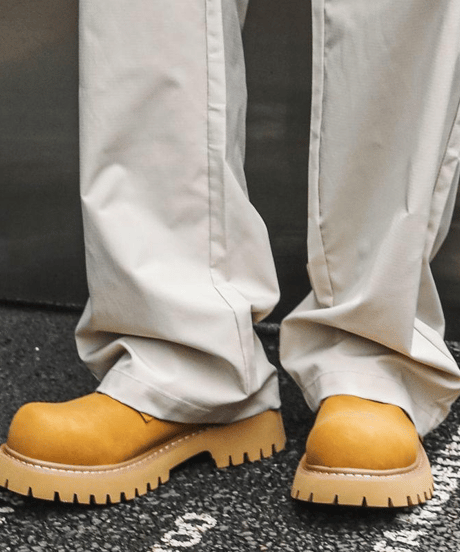 platform suede lace-up shoes　NL2374