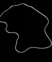 sparkling silver twist chain necklace　NL2200