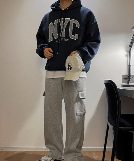 nyc athletic hoodie unisex /2color　NL2167
