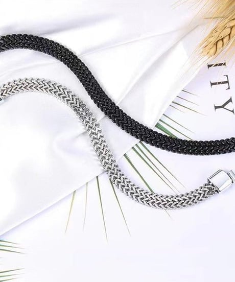 heavy mesh chain bracelet / 2color　NL2235