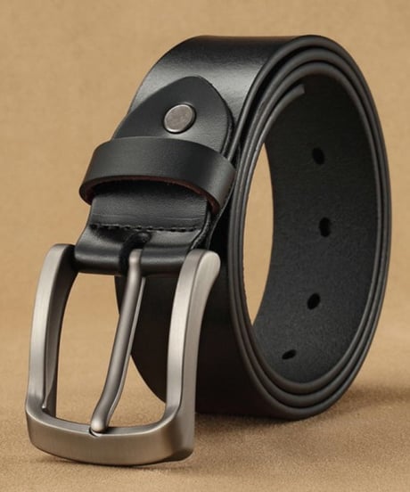 retoro pin buckle leather belt /2color　NL2296