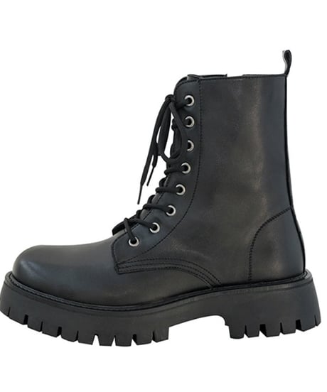 side zip lace-up boots　NL2014