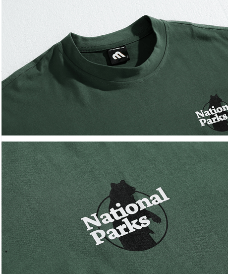 national parks bear graphic tee　NL2176