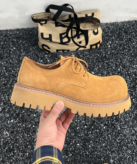 chunky sole derby casual shoes /3color　NL2366