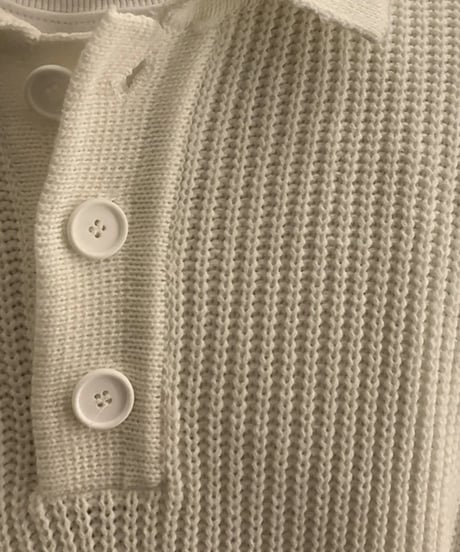 oversized polo collar rib knit /4color　NL2098