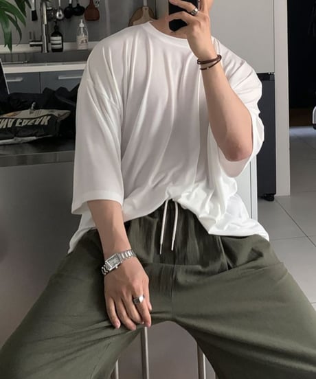 oversized premium cotton tee /2color　NL2333