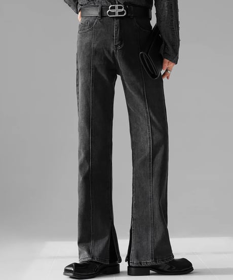 Center Seam Flare Denim Pants　NL2060