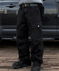 loose wide baggy cargo pants /2color　NL2352