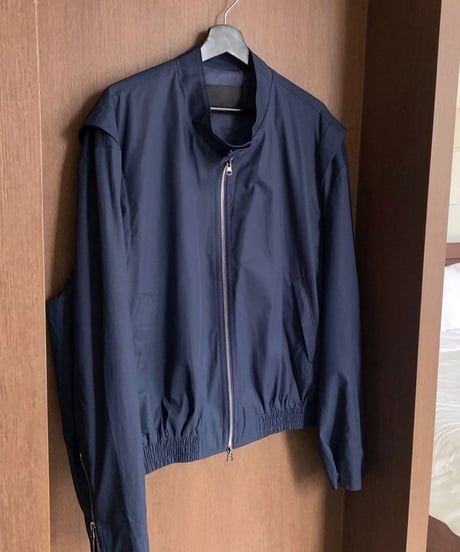 minimal zip wide blouson　NL2149