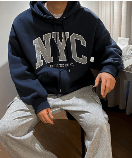 nyc athletic hoodie unisex /2color　NL2167