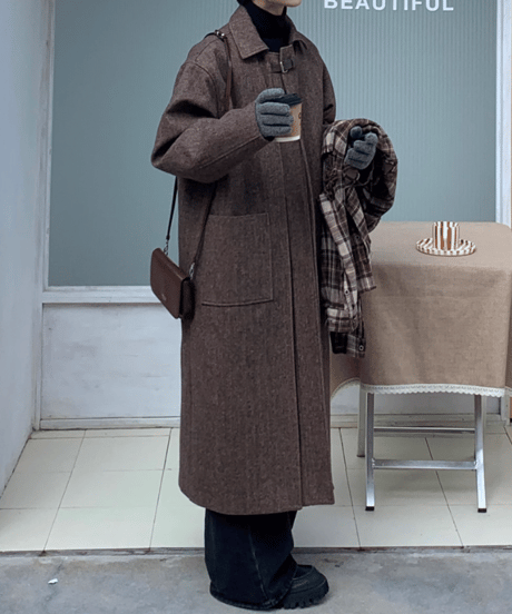 long woolblend chester coat　NL2081