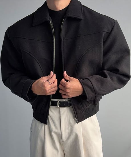 stand collar blouson /2color　NL2342