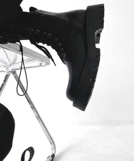 side zip lace-up boots　NL2014