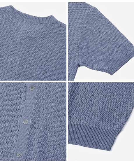 short sleeve mesh knit cardigan /3color　NL2155