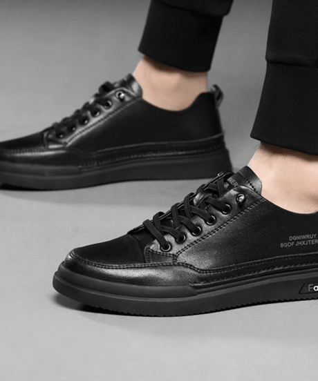 casual leather sneakers standard & warm fur lined /3color　NL2370