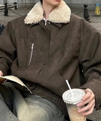 brown shearling jacket　NL2000
