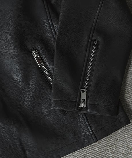 oversized faux leather riders jacket　NL2089