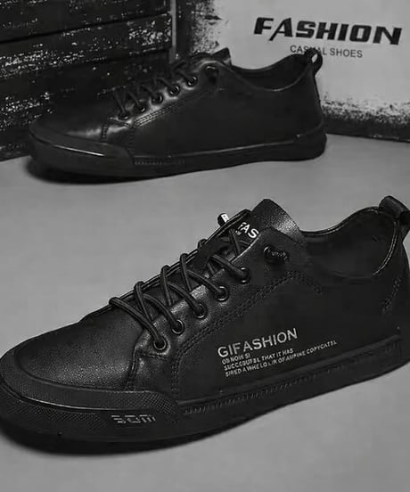 mens minimalist leather sneakers /2color　NL2363