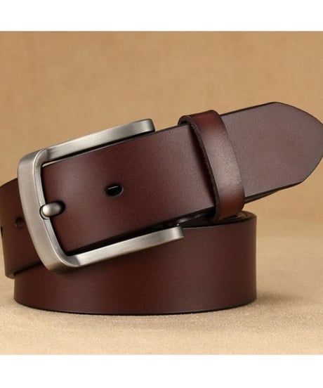 retoro pin buckle leather belt /2color　NL2296