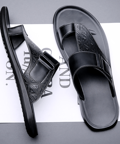men's geometric strap sandals/3color　NL2379