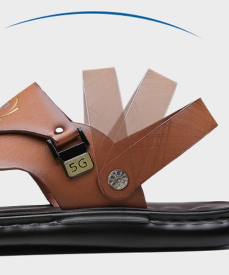 casual leather flip-flop sandals /3color　NL2380