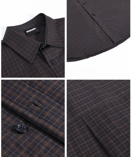 vintage check short sleeve shirt　NL2405