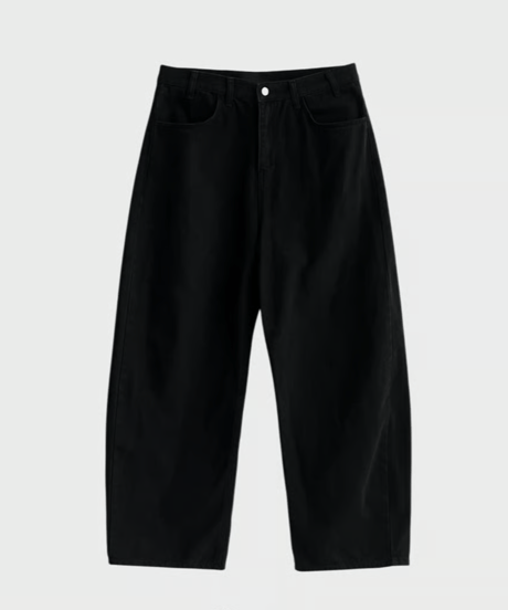 loose fit wide denim pants /2color　NL2357