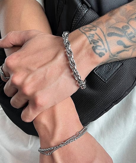 chunky silver chain bracelet　NL2193