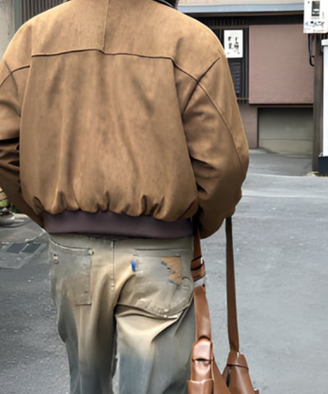 western faux suede bomber jacket　NL2174