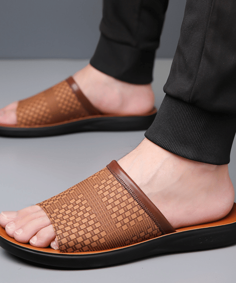 weave pattern casual slides /3color　NL2388