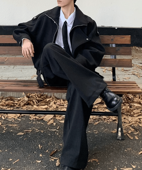 oversized standcollar jacket/2color　NL2082
