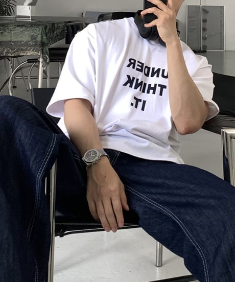 underthink it graphic tee /2color　NL2119