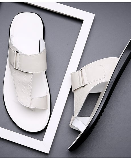 men's geometric strap sandals/3color　NL2379
