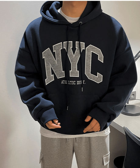 nyc athletic hoodie unisex /2color　NL2167