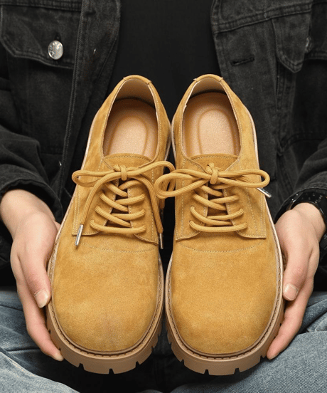 men's thick sole chunky derby shoes /3color　NL2360