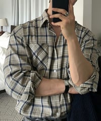 relaxed classic check shirt　NL2312