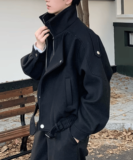 oversized standcollar jacket/2color　NL2082