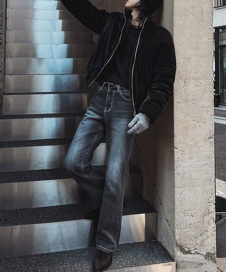 modern flare denim pants　NL2349