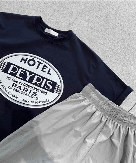 hotel peyris graphic tee set /2color　NL2164