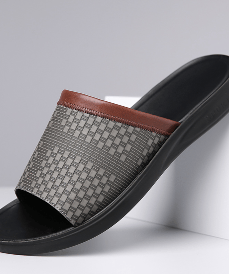 weave pattern casual slides /3color　NL2388