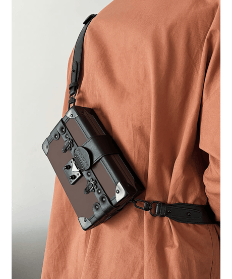 vintage trunk shoulder bag /2color　NL2287