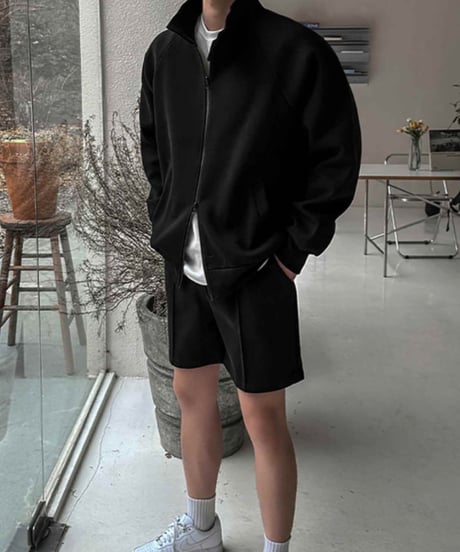 oversized raglan double zip jacket /2color　NL2139
