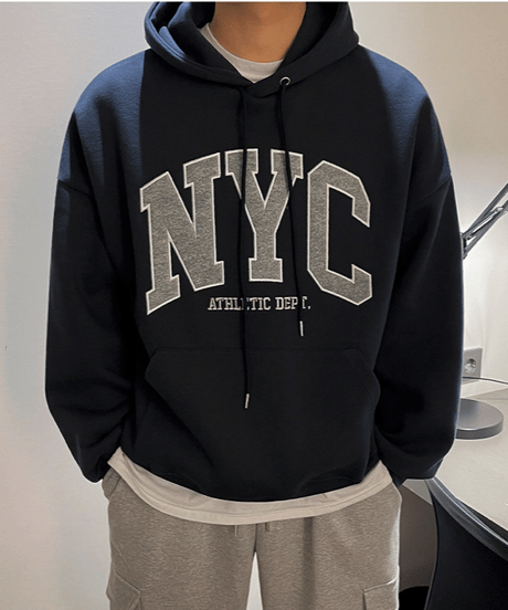 nyc athletic hoodie unisex /2color　NL2167