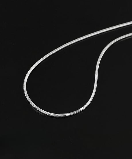 sleek silver snake chain necklace　NL2206