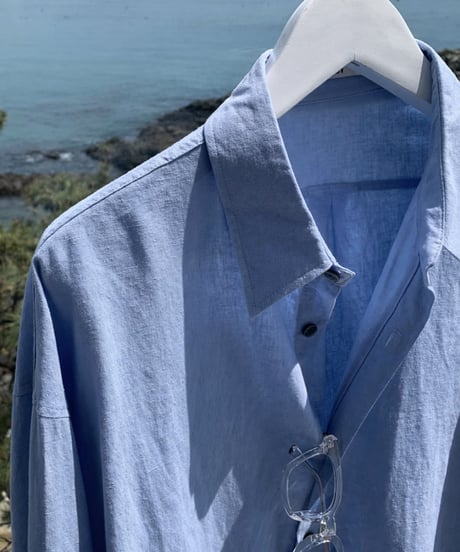 overfit linen cotton casual shirts/２color　NL2328