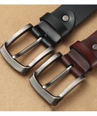 retoro pin buckle leather belt /2color　NL2296