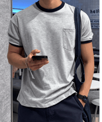 retro ringer pocket tee　NL2330