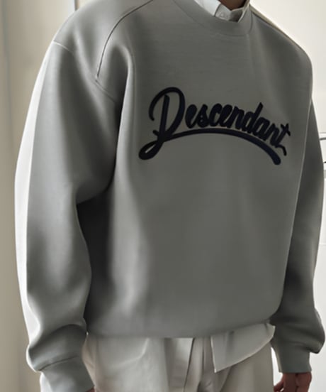 descendant script logo sweatshirt /2color　NL2169